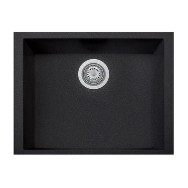 Latoscana Single Basin Undermoun Sink ON6010ST Kitchen Sink Latoscana Black Metallic